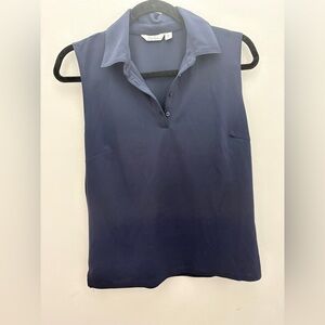 Lady Hagen Navy Sleeveless Muscle Tee